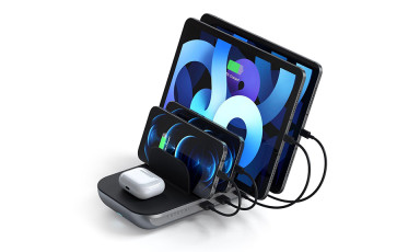 [CES 2021] Satechi Dock5: Sạc đươc cùng lúc 5 thiết bị, có cả đế không dây