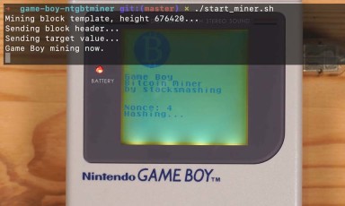 Sau MacBook, smartphone,… Đến lượt Game Boy cũng được đem ra để đào Bitcoin!