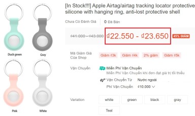 Các “pháp sư Trung Hoa” sẽ bán cho bạn bao da AirTags với giá chỉ 20 ngàn đồng