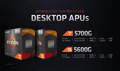 AMD ra mắt APU Ryzen 5000G: Kiến trúc Zen 3, nhân đồ hoạ tích hợp mạnh mẽ, giá từ 259 USD
