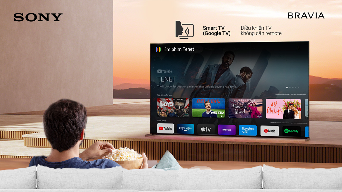Sony mang tính năng điều khiển TV không cần remote xuống dòng tầm trung từ X80K trở lên!