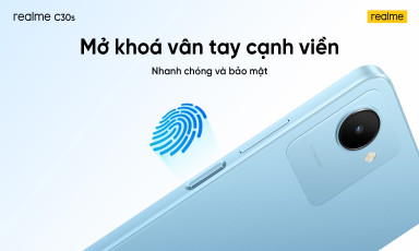 realme C30s chính thức ra mắt với tốc độ mở khóa vân tay cạnh viền trong 0.58 giây!