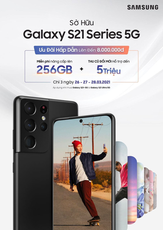 Người Mua Galaxy S21 5g Va S21 Ultra 5g 128gb được Miễn Phi Nang Cấp Len Bản 256gb Thinkview